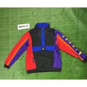 Nike Air Jordan Wings Windbreaker Packable Hood Jacket AV1834-011 Men Size Large